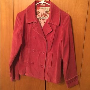 Corduroy blazer style jacket.